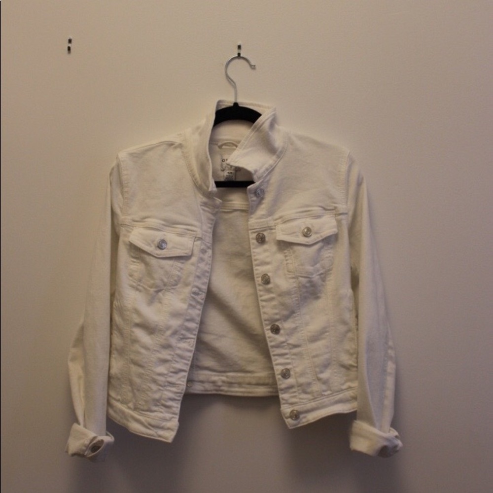 White Guess Jean Jacket XS